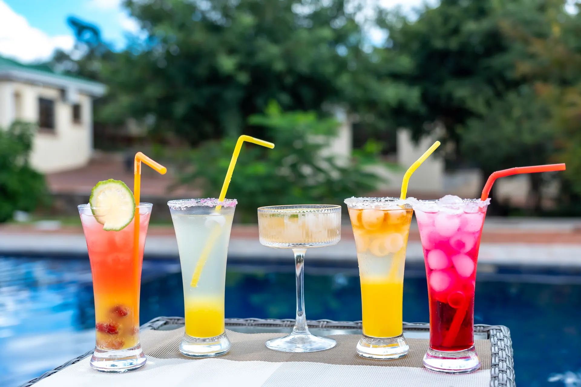 Poolside cocktails